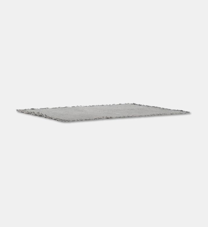Estia Placemat Loom With Fringes, Grey, Packshot View