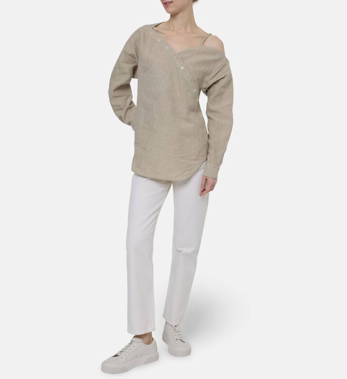 Agolde Mid Rise Straight-leg Pants, Model View