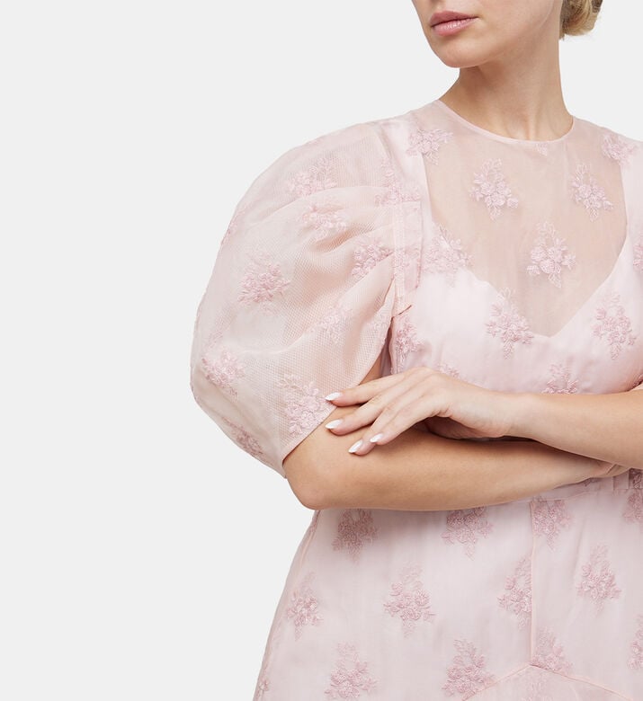 Peplum-detail Short Sleeve Dress Peplum-detail Short Sleeve Dress