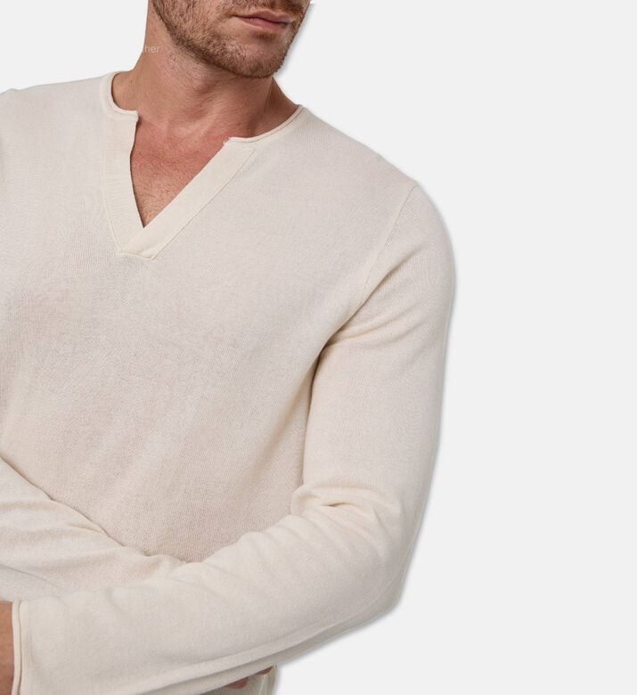 The Kooples Pull Blason, Light-beige, M, Model View