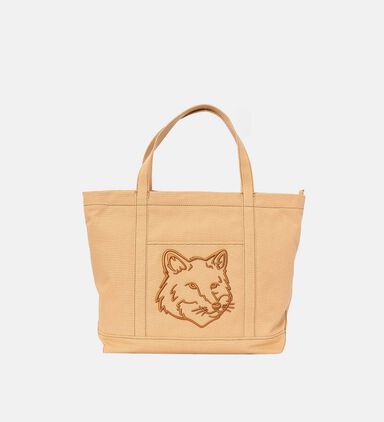 Canvas Tote Bag With Fox Head