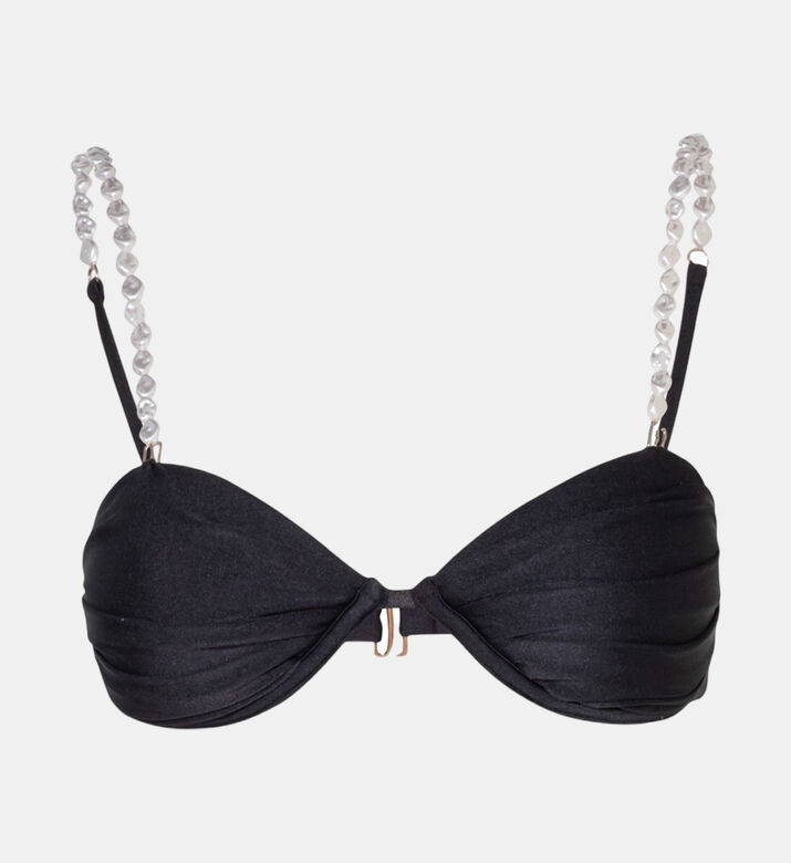 Alicia Pearl-detail Bikini Top