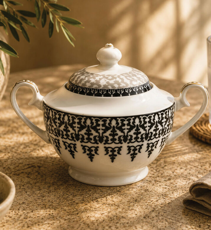 Images D'Orient Safra Porcelain Sugar Bowl 380 Ml, Packshot View