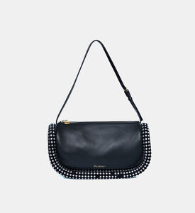 Embellished Leather Shoulder Bag