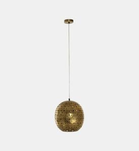 مصباح متدلي معدني دائري نحاس عتيق قطر 30 سم