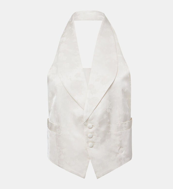 Duman Jacquard Sleeveless Jacket