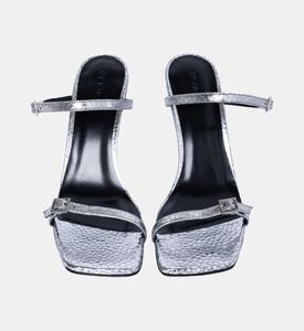 Flick Leather Square Toe Heels