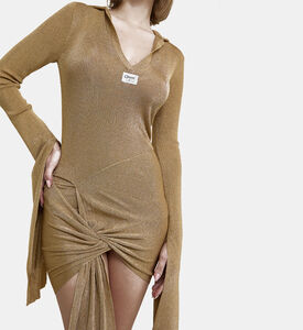 فستان بأكمام معقودة