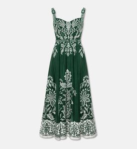 Farm Rio Sleeveless Embroidered Maxi Dress, Packshot View