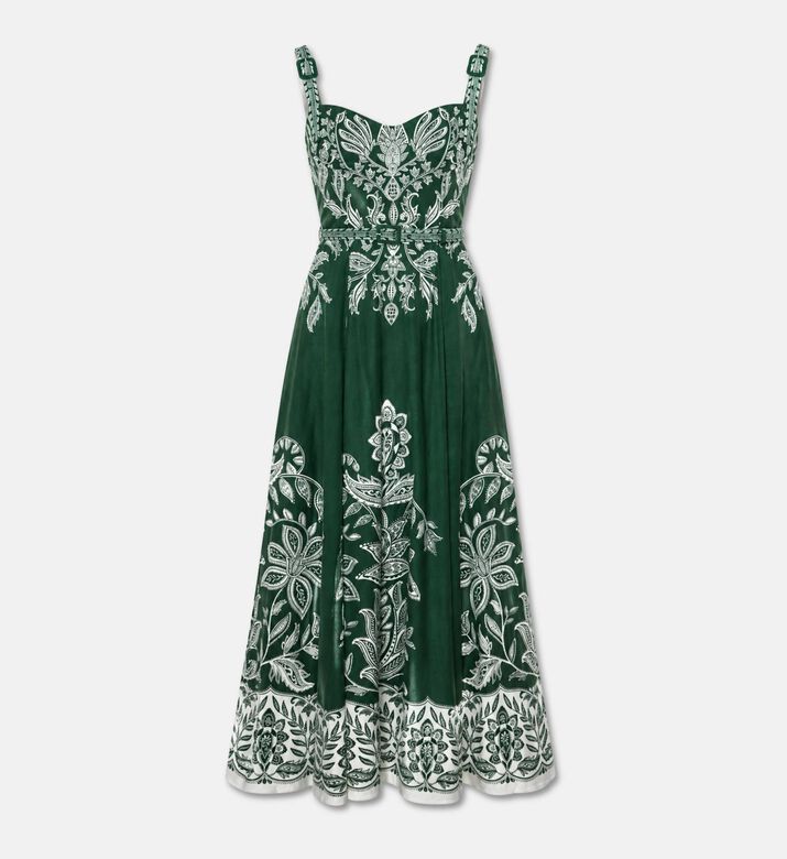 Farm Rio Sleeveless Embroidered Maxi Dress, Packshot View