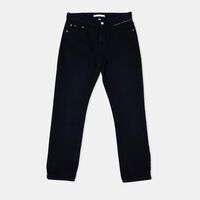 Logo Rivets 5-pockets Denim Pants