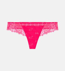 سروال داخلي قصير مطرز منخفض الارتفاع