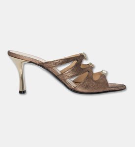 Baldinini Metallic Cut-out Mule Sandals, Packshot View
