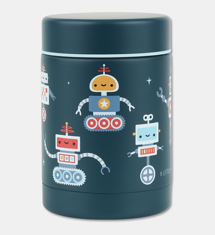 A Little Lovely Company Food Jar 300ml Robots, Packshot View