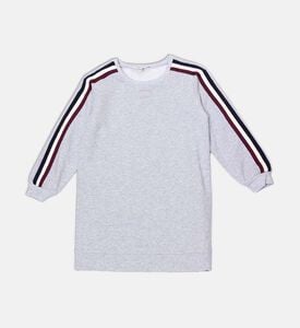 Knit Striped Long-sleeve Dress Knit Striped Long-sleeve Dress