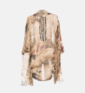 Mes Demoiselles All-over Print Long-sleeve Blouse, Packshot View