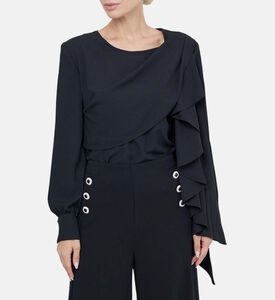 قميص منسوج بنقش منحوت