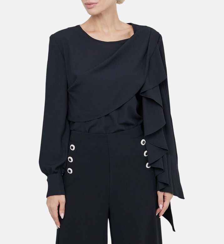 قميص منسوج بنقش منحوت