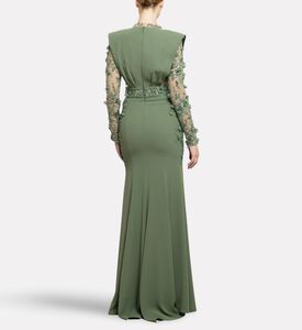 Michael Cinco Long Dress, Model View