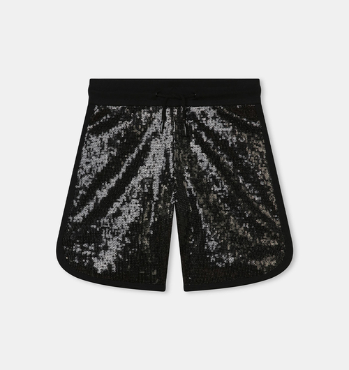 Sequin Knitted Bermuda Shorts