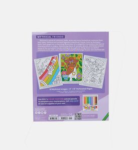 كتاب تلوين الأصدقاء الأسطوريون بألوان حسب الأرقام