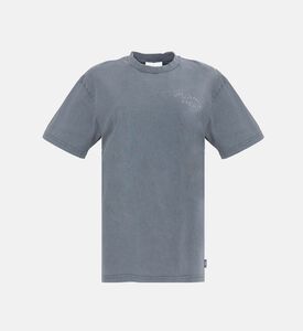 تيشيرت باتورو بياقة دائرية وخياطة مزدوجة