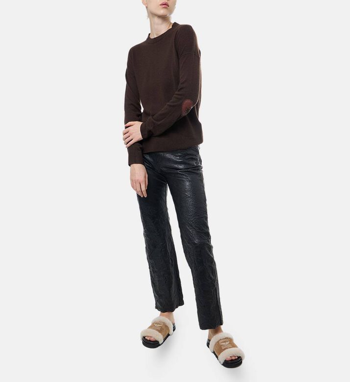 Zadig et Voltaire Relaxed-fit Long-sleeve Sweater, Dark-brown, L, Model View