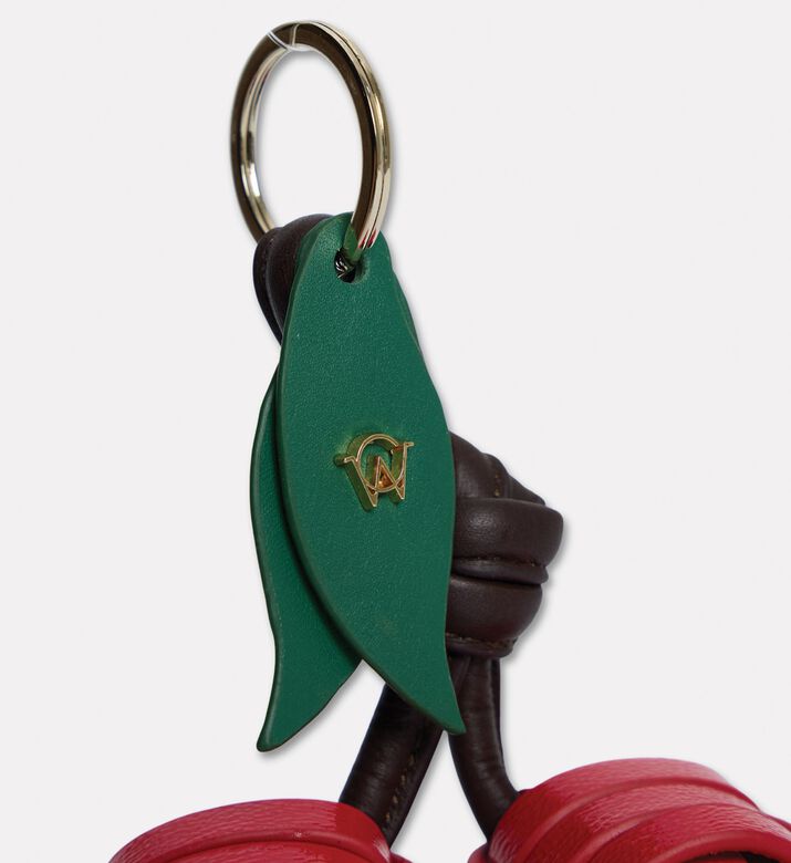 Manc Leather Cherry Duo Bag Charm, Packshot View