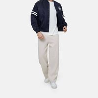 Wide-leg Knit Track Trousers