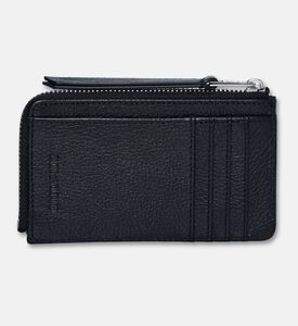 Zadig et Voltaire Leather Flap Pocket Card Holder, Silver, Packshot View
