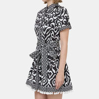 Abstract Printed Mini Dress