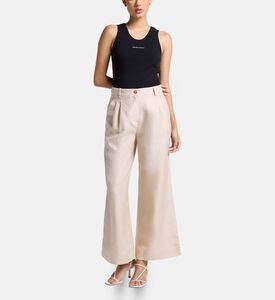 Carter and White Women Positano Trousers-beige-xs, Model View