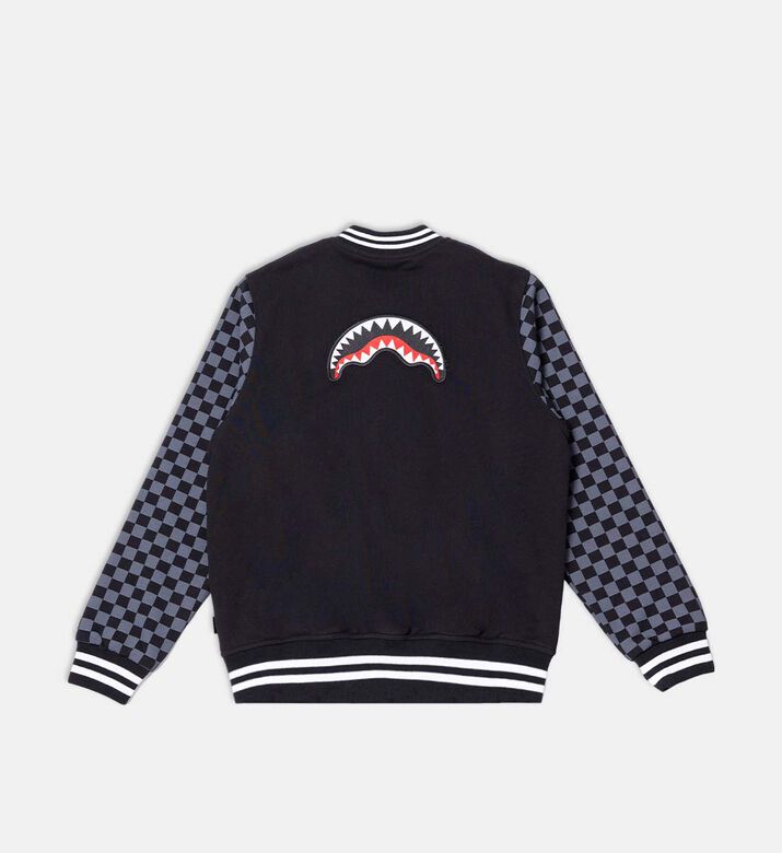 جاكيت بتصميم جامعي بومبر بنقشة مربعات