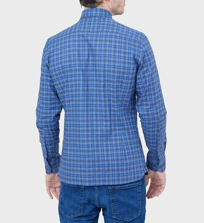 Double Face Checker Button-up Shirt