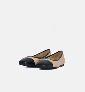 Nappa Leather Two-tone Ballerinas