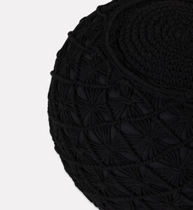 Home Deco and More Lara Natural Cotton Pouf, Packshot View