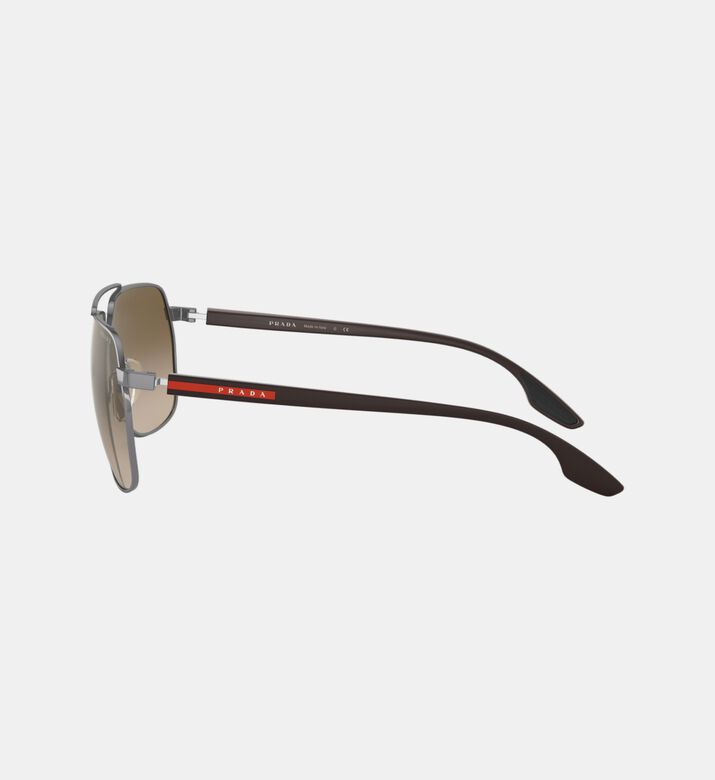 Metal Gradient Pilot Frame Sunglasses 62