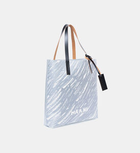 حقيبة يد بنقشة تجريدية