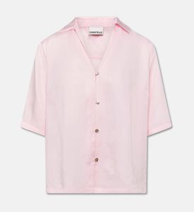 Chantelle Jacquard Button-down Shirt, Light-pink, L, Packshot View