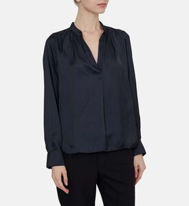 Tink Satin Tunic Blouse