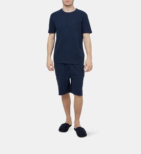 طقم بيجامة بشورت قصير قطن عضوي