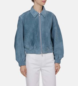 Sasaffy Suede Regular-fit Bomber Jacket