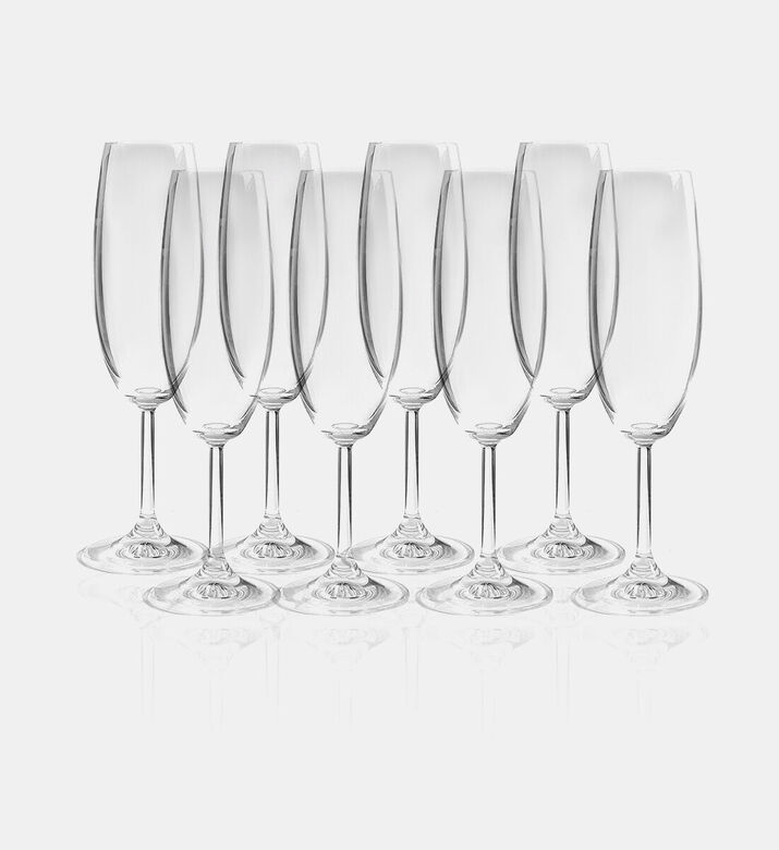 Salt and Pepper Vinovino Champagne Glass 8-piece Set, Packshot View