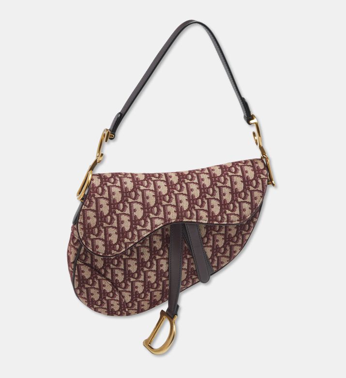 Dior Preowned Dior Oblique Patterned Canvas Sculptural Shoulder Bag, Packshot View