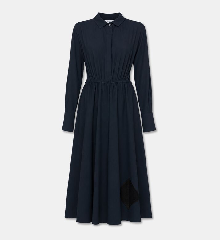 Beatrice B Gathered Waist Midi Shirt Dress, Packshot View