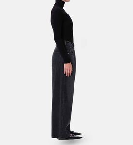 Agolde High Rise Wide-leg Denim Pants, Model View