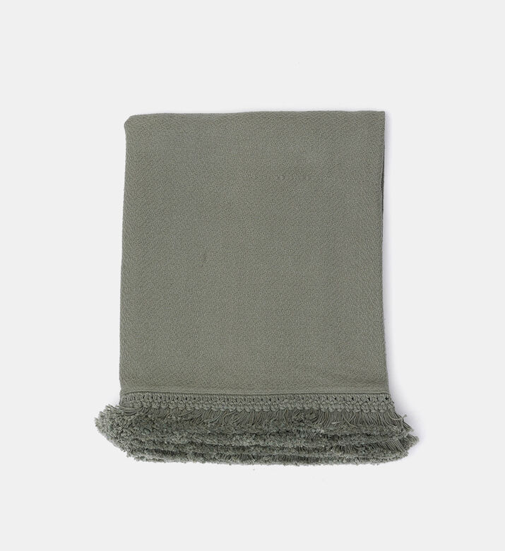 Swan Fringe Lace Cotton Throw