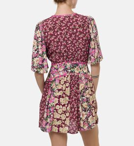 All-over Floral-print Wide Sleeve Dress