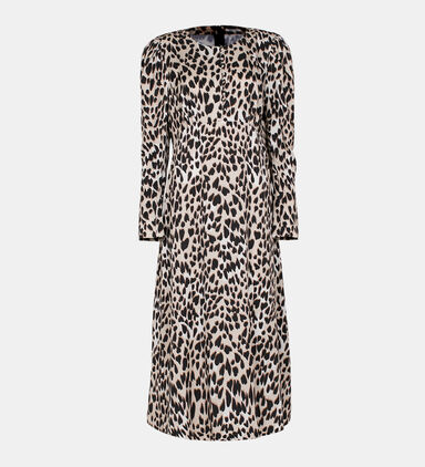Baguera Leopard-print Midi Dress