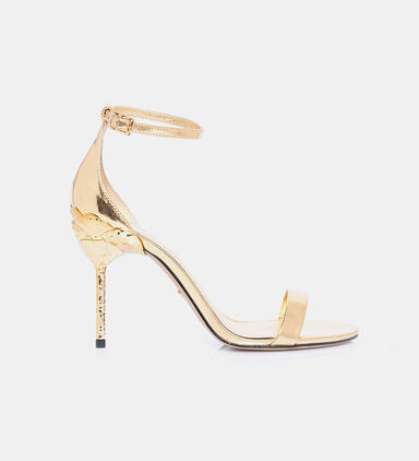 Metallic High Heel Sandals